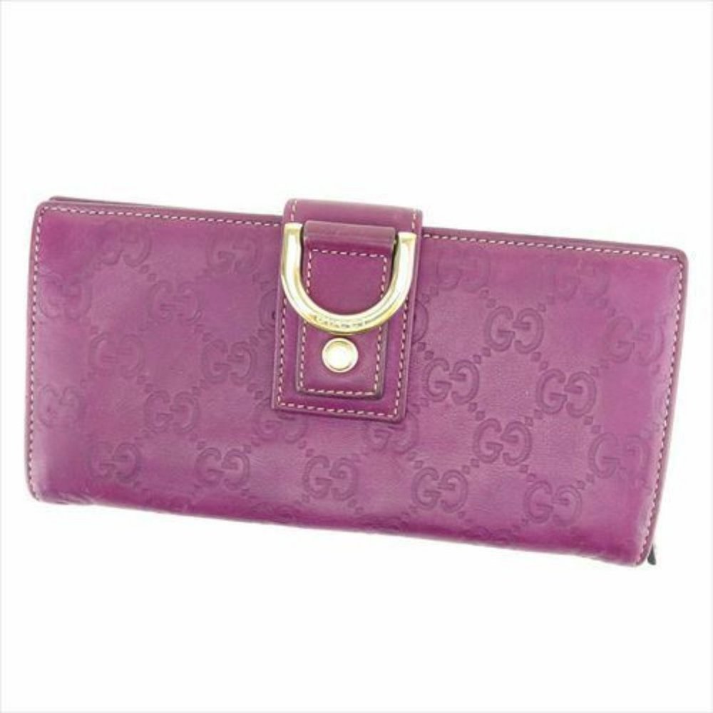 Authentic GUCCI Zip Around Purse Wallet GUCCI Shima Mens used